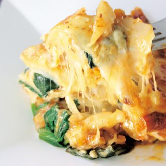 餃子の皮でラザニア