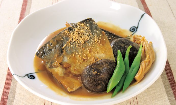 さばときのこのごまみそ煮