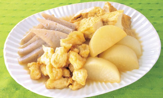 ちぎり天と大根の煮物