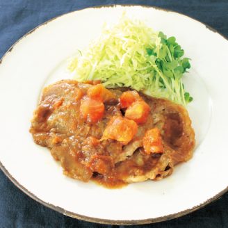 豚のトマトしょうが焼き