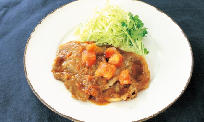 豚のトマトしょうが焼き