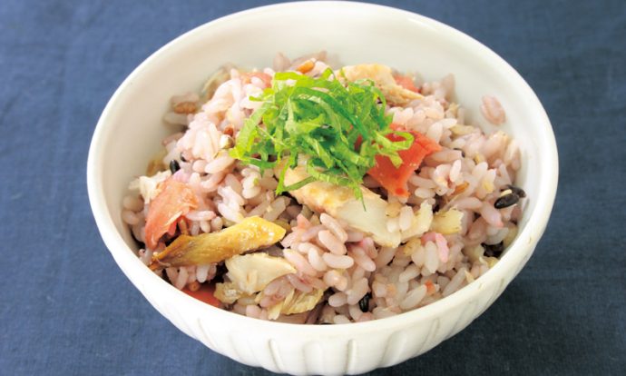 あじの五穀梅ごはん