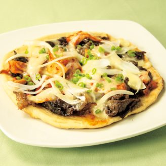 牛肉のプルコギピザ