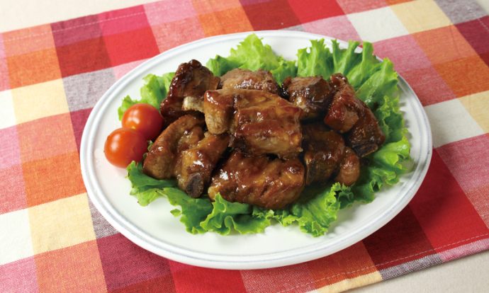 フライパンでスペアリブ