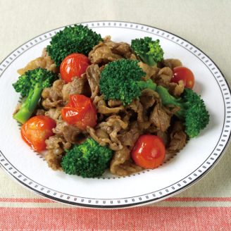 牛肉とブロッコリーの醤油炒め