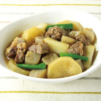 牛すじと大根のみそ煮