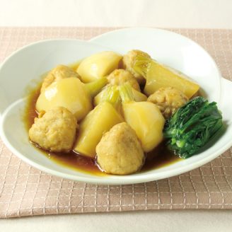 肉だんごと小かぶのあっさり煮