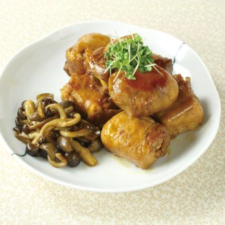 豚肉厚揚巻き　角煮風