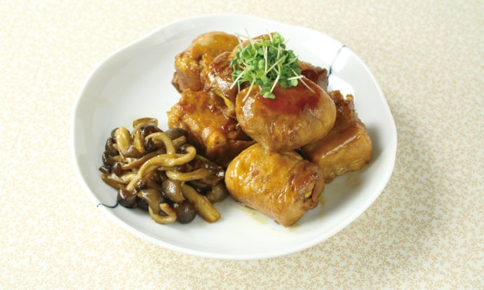 豚肉厚揚巻き　角煮風