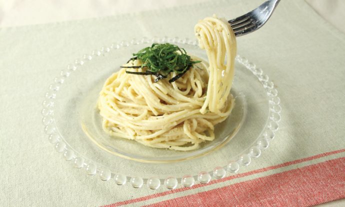 たらこの冷製パスタ