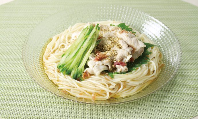 梅だれ冷しゃぶそうめん