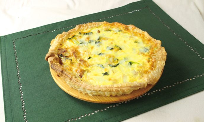 かぼちゃとベーコンのキッシュ