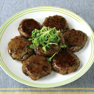 ひじき入りいわしとれんこんのつくね