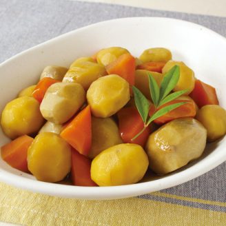栗とさといもの煮物