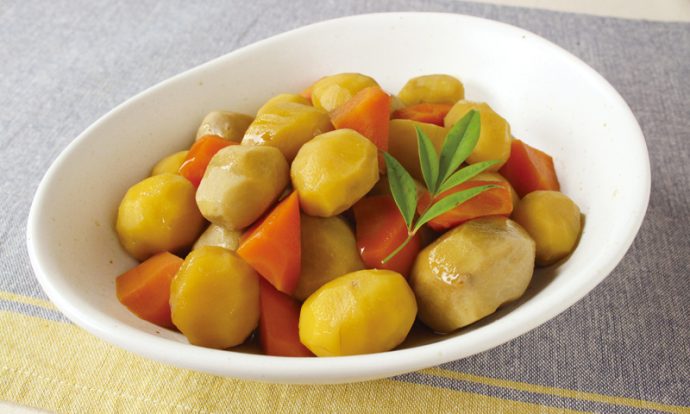 栗とさといもの煮物