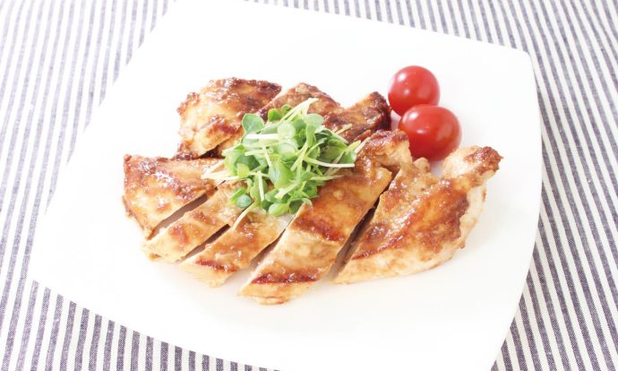 鶏ムネ肉のはちみつ味噌照り焼き