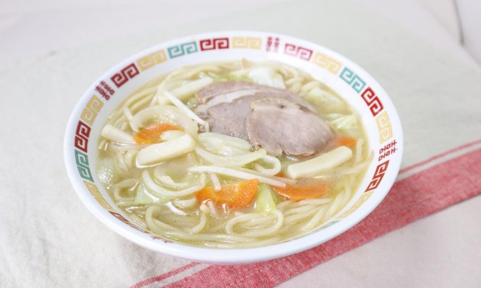 鍋スープで焼そばちゃんぽん