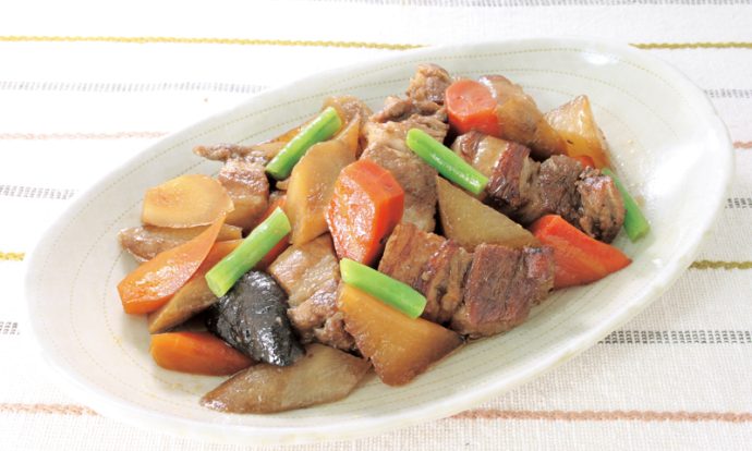 豚バラブロックと大根煮