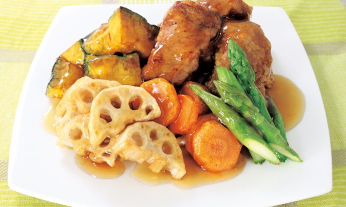 酢豚風甘酢あんかけ