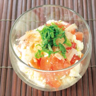 トマトと豆腐のだしサラダ