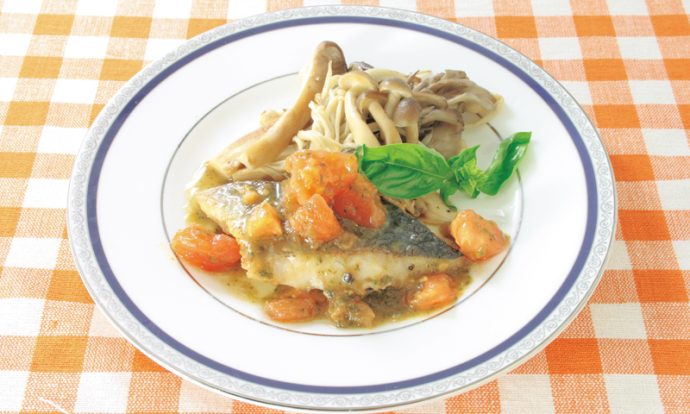 すずきのムニエル フレッシュトマトソース