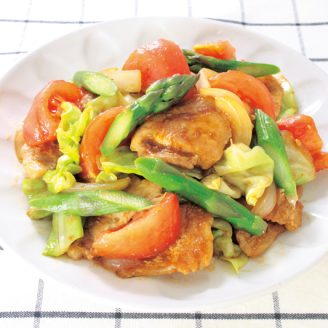 トマト回鍋肉(ホイコーロ)