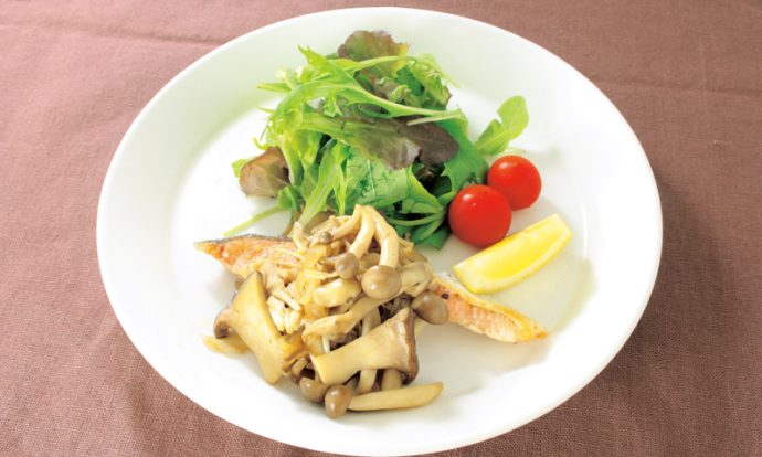 鮭のムニエル きのこソース