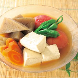 豆腐と根菜の冷やし煮