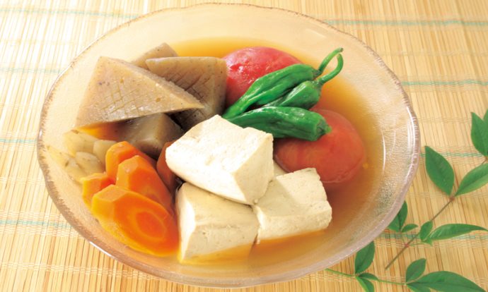 豆腐と根菜の冷やし煮