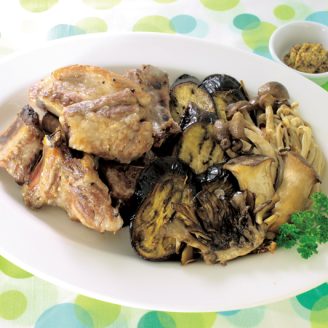 スペアリブと野菜のグリル