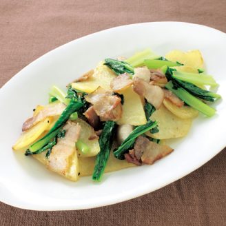 ベーコンとじゃがいものコンソメ炒め