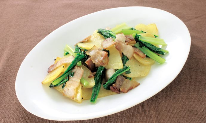 ベーコンとじゃがいものコンソメ炒め