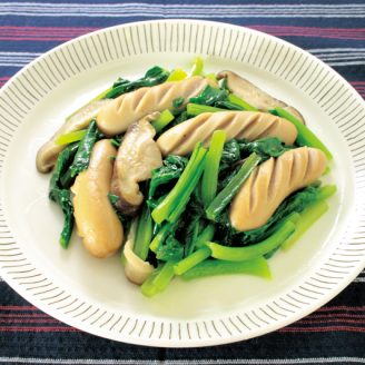 ウィンナーと小松菜の蒸し炒め