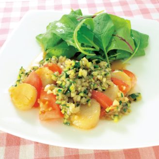 炙りほたてのレモンソース