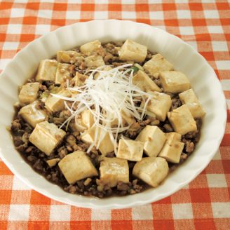 白ねぎたっぷり！麻婆豆腐