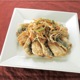 真あじのから揚げ 中華甘酢あんかけ
