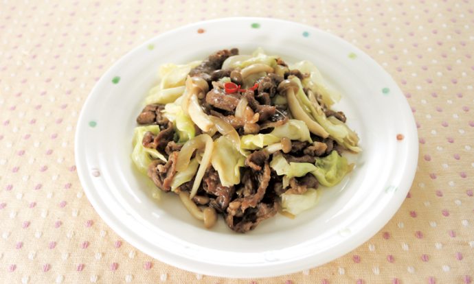 牛肉のオイスターソース炒め