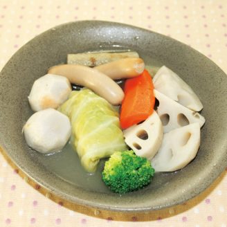 ウィンナーと根菜のポトフ