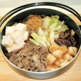 近江牛のすき煮鍋