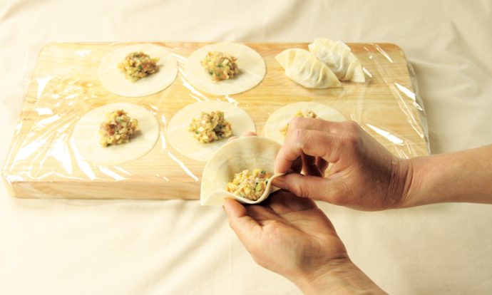 餃子のあん作り手順画像