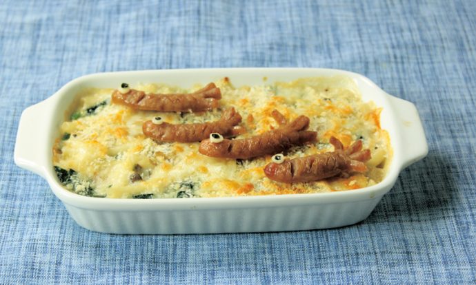 こいのぼりのウィンナーグラタン