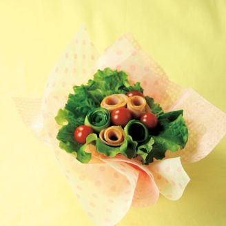 ハムのブーケサラダ