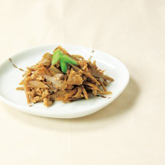 新ごぼうの鶏そぼろきんぴら