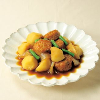 7種の野菜揚げと新じゃがの煮物
