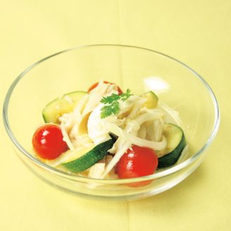 鶏ササミと夏野菜のイタリアンマリネ