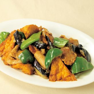 豚肉と厚あげのケチャップ照り焼き