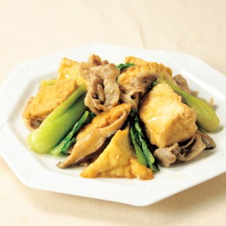 豚肉と厚あげの中華炒め