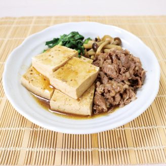 焼肉のたれで肉豆腐