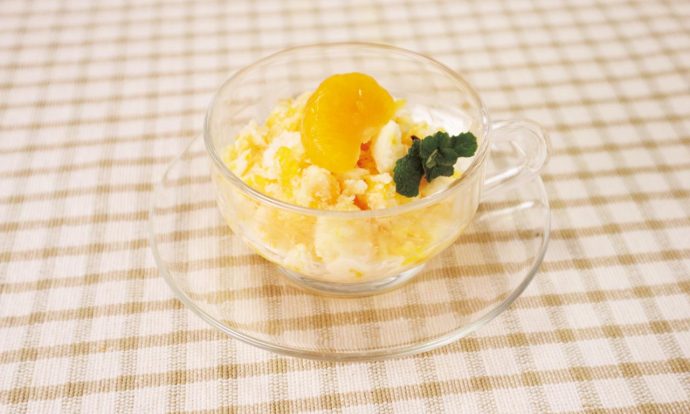みかん缶ヨーグルトアイス