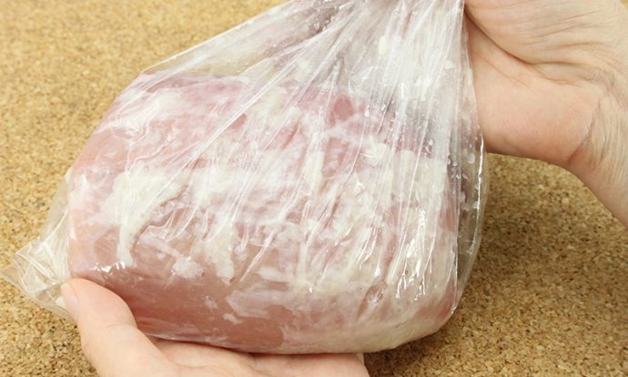 塩麹蒸し豚手順画像